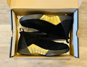Nike Air Jordan XV DB Retro Doernbecher Negro Oro Metálico BV7107-017 Para Hombre 10 - Imagen 1 de 12