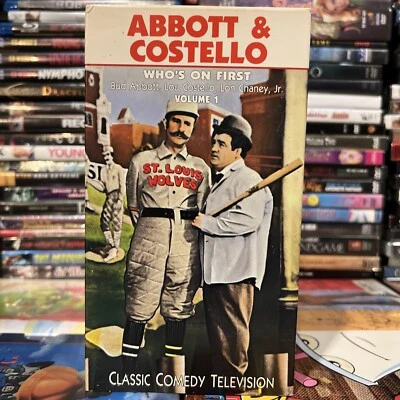 Abbott and Costello Who’s On First VHS Tested Lon Chaney Jr 1950's Comedy TV - Image 1 of 4