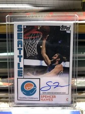 Spencer Hawes Seattle Childrens Hospital Heroes Autograph Topps Box Auto
