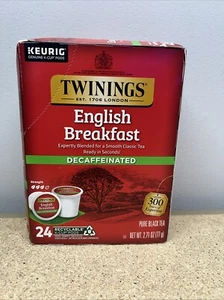 Twinings English Breakfast Decaf Black Tea Single Serve K-Cups - 24 Count - Picture 1 of 4