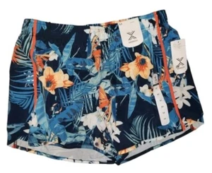 Xersion Mid-rise 4 Way Stretch Brief Lined Floral Athletic Shorts Medium NWT - Picture 1 of 3