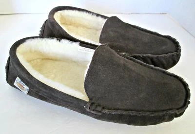New EMU Ridge Australia Brn Shearling Loafer Slipper Moccasin Men Sz 7 Women 8.5 - Image 1 of 4
