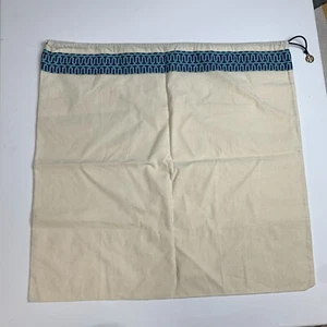 Bolsa de almacenamiento de polvo Tory Burch grande logotipo cordón tirar encanto 23,5x22,5 cuadrado - Imagen 1 de 5