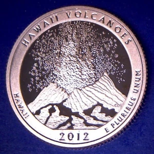 2012 S 25C Clad Proof HAWAII VOLCANOES AMERICA THE BEAUTIFUL QUARTER **IN STOCK* - Picture 1 of 2