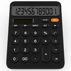 Calcolatrice a 12 Cifre Con LCD Schermo, Calcolatrice Da Tavolo Con Doppia Alime