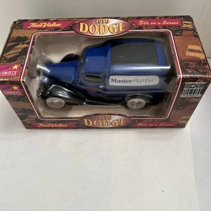 Liberty Classics True Value 1936 Dodge Master Plumber Panel Truck Bank New, Blue - Picture 1 of 9