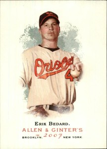 2007 Topps Allen and Ginter Baltimore Orioles Baseball Card #112 Erik Bedard