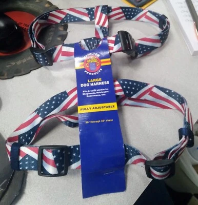 Arnés Patriótico Bandera Americana - Arnés Extra Fuerte Grande para Perros Foto 1 de 3