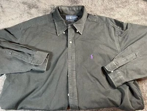 Polo vintage Ralph Lauren Blake uomo vestibilità classica camicia con bottoni taglia XL - Foto 1 di 11