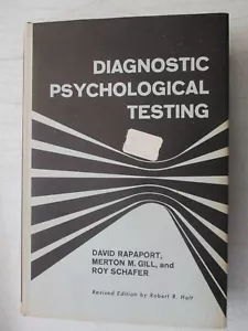 DIAGNOSTIC PSYCHOLOGICAL TESTING BY DAVID RAPAPORT VINTAGE 1968 HARDCOVER +DJ HC - Foto 1 di 6