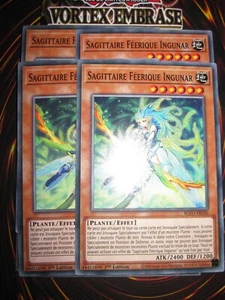 YU-GI-OH! SAGITTAIRE FEERIQUE INGUNAR PLAYSET (LOT DE 4) BLVO-FR030 EDITION 1 FR - Picture 1 of 1