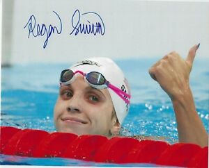 REGAN SMITH Signed 8 x 10 Photo TEAM USA Swimming Olympics FREE SHIPPING