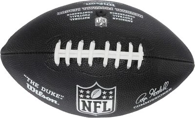 Wilson "EL DUQUE" NFL Mini Fútbol Roger Goodell Comisionado Negro 8" Pequeño Foto 1 de 3