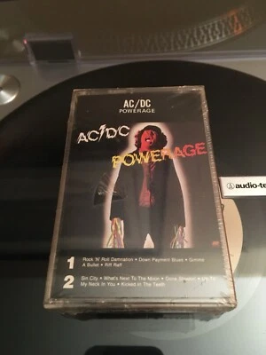 AC/DC, Powerage (Audio Cassette Tape, 1978) Heavy Metal AC DC ACDC Sealed - Image 1 of 4