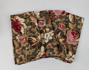 Juego de 4 servilletas florales Longaberger MAJOLICA GARDEN 100 % algodón - Imagen 1 de 11