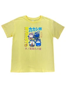 Nyaruto Girls Team Nana Anime Short Sleeve Yellow Graphic T-Shirt Tee - Picture 1 of 2