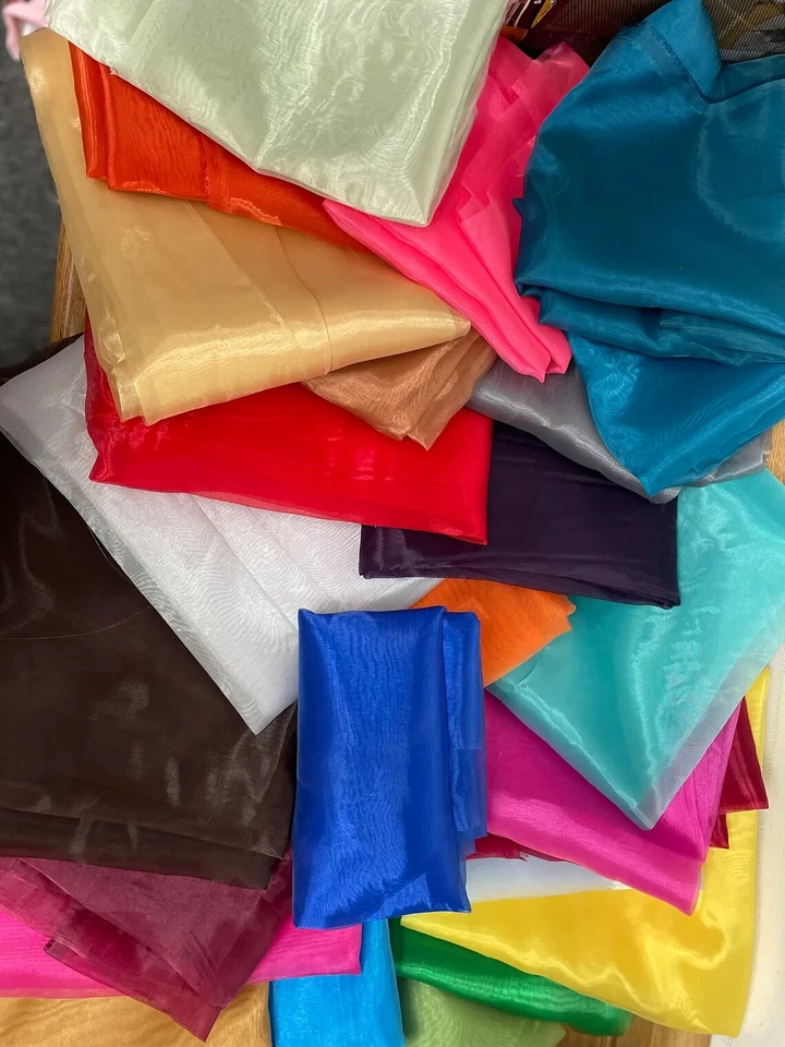 Soft and Smooth Mirror Organza Fabric | 60" Wide | Multiple Colors | Tone/Tone | - Image 1 of 1