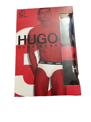 Hugo Boss Multi Color Cotton Stretch Briefs Underwear 3 Pairs Briefs Size XLarge - Image 1 of 3