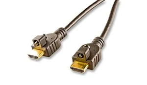 1,8M HQ GOLD HDMI STECKER AUF STECKER TV LCD KABELKABEL KABEL MIT VERRIEGELUNGSSATZ - Bild 1 von 1