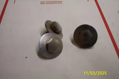1963 64 CHEVROLET IMPALA REAR DOOR GLASS TRACK JAMB BOLTS  bisc belair vintage - Image 1 of 2