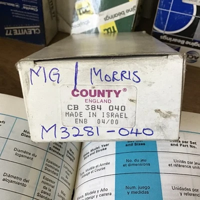 MG 1250/1500cc,MorrisTen SeriesM -.040” Main Bearings 1140cc Wolesey - Image 1 of 4