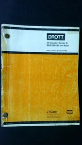 Drott 35 Crawler Series D Parts Catalog SN 6266131 and After Manual - Picture 1 of 2