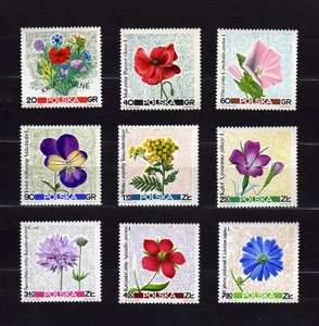 POLAND #1522-1530 MNH FLOWERS OF THE MEADOWS - Bild 1 von 1