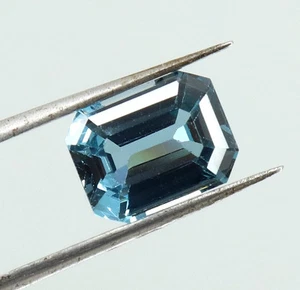 5.60 Cts_Outstanding Color_100 % Natural heated Santa Maria Blue Aquamarine - Picture 1 of 7