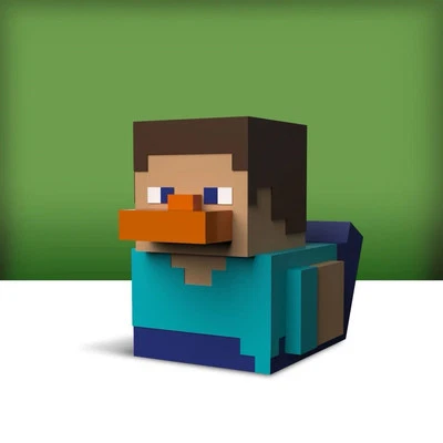 Official Minecraft: Steve Mini TUBBZ® Rubber Duck Collectible, Numskull - Image 1 of 4