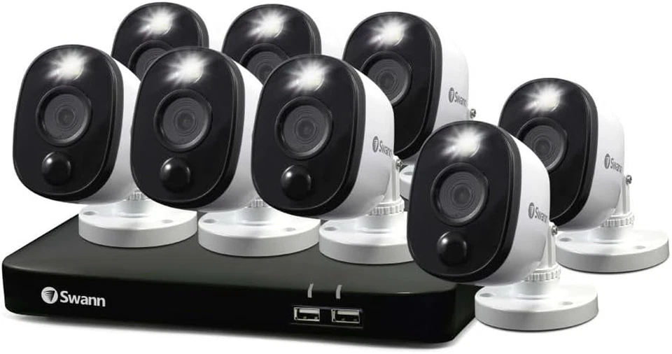 Swann Home/Business Wired DVR 8 1080P Security Camera System SWDVK-846808WL-US