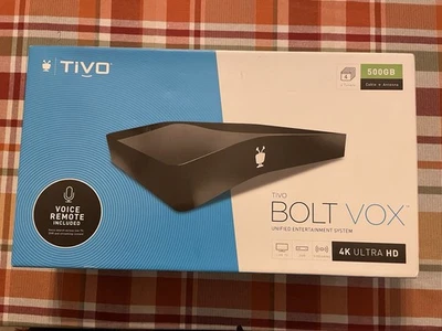 TiVO Bolt Vox 500GB with Voice Remote TCD849500V Streaming Live TV Netflix - Image 1 of 4