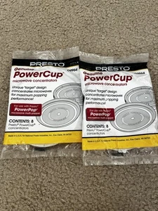 2 PACKS OF 8 PRESTO POWER POP CONCENTRATORS MICROWAVE SALE - Picture 1 of 2