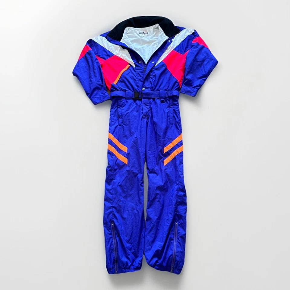 Vintage Obermeyer Sport Snow Suit Mens M Purple One Piece Ski 80s 90s Flightsuit - Image 1 of 4
