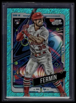 2024 Topps Chrome Cosmic #70 José Fermín Aqua Equinox Refractors #/199 - Image 1 of 2