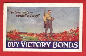 WORLD WAR ONE CAMPAIGN ADVERT FOR VICTORY BONDS - Picture 1 of 1