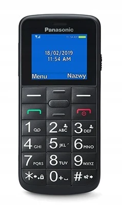 Teléfono móvil Panasonic KX-TU110 32 MB / 512 MB 2G negro para personas mayores - Imagen 1 de 4