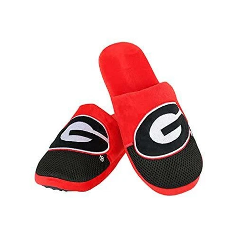 FOCO Georgia Bulldogs NCAA Mens Logo Staycation Slippers - XL Cover