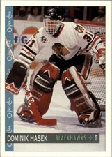 1992-93 O-Pee-Chee Chicago Blackhawks #301 Dominik Hasek 2ND Year