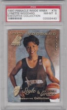 1997-98 Lynette Woodard Pinnacle Inside EXECUTIVE COLLECTION #78 - PSA 8 WNBA
