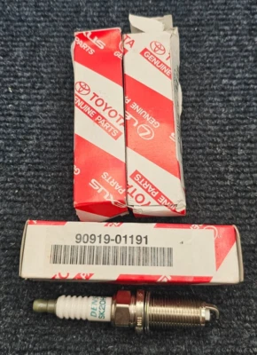 (QTY 3) 90919-01191 SPARK PLUG FITS: 07 - 21 TOYOTA TUNDRA 5.7L V8 - Image 1 of 4