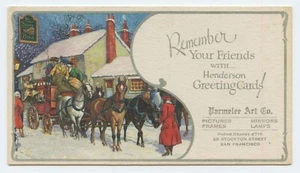 Remember Your Friends with HENDERSON Greeting Card! San Francisco Ink Blotter - Picture 1 of 2
