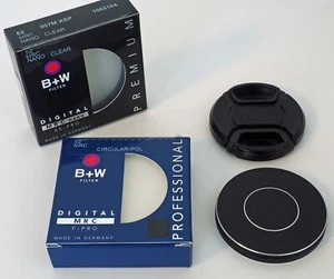 B+W 52mm Filter Set, XS-PRO MRC Nano Clear, F-PRO MRC Circular Polarizer N-Mint - Picture 1 of 11