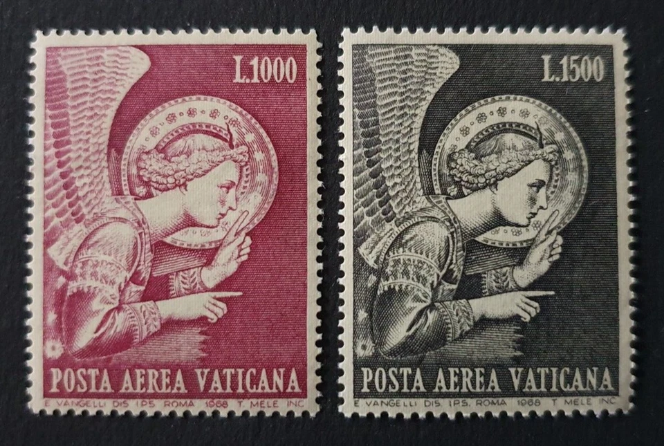 1968 VATICAN VATICANO VATICANE ITALY ITALIA AIRMAIL GABRIEL L1000+ L1500 VF MNH - Image 1 of 1