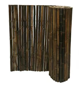 Backyard X-Scapes Natural Bamboo Fencing Garden Screen Rolled Fence Panel Bla... - Picture 1 of 10