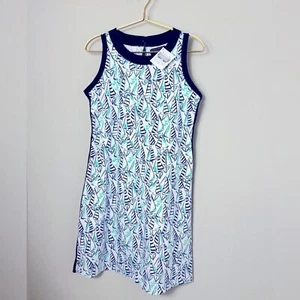 NUEVO CON ETIQUETAS VESTIDO DUFFIELD LANE Claire Velero Estampado Náutico Talla XS - Imagen 1 de 12