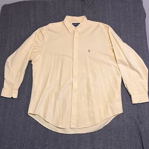Polo Ralph Lauren Hemd Herren XL Gelb Langarm Baumwolle Oxford Yarmouth - Bild 1 von 16