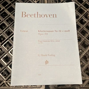 Beethoven Klaviersonate No 32 Op 111 Piano Sonata.  G Henle Verlag Urtext - Picture 1 of 1