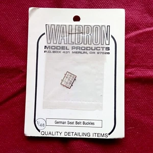 German Seat Belt Buckles - SCALA 1/48 Waldron Model Products - Imagen 1 de 1