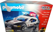 PLAYMOBIL CITY ACTION 5673 POLICE CRUISER *BNIB - SCUFFED/LIGHTLY CREASED BOX*