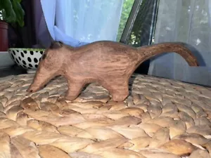 Coatí Wooden Sculptures HAND Carving,NATIVE INDIAN ARGENTINA - Picture 1 of 11